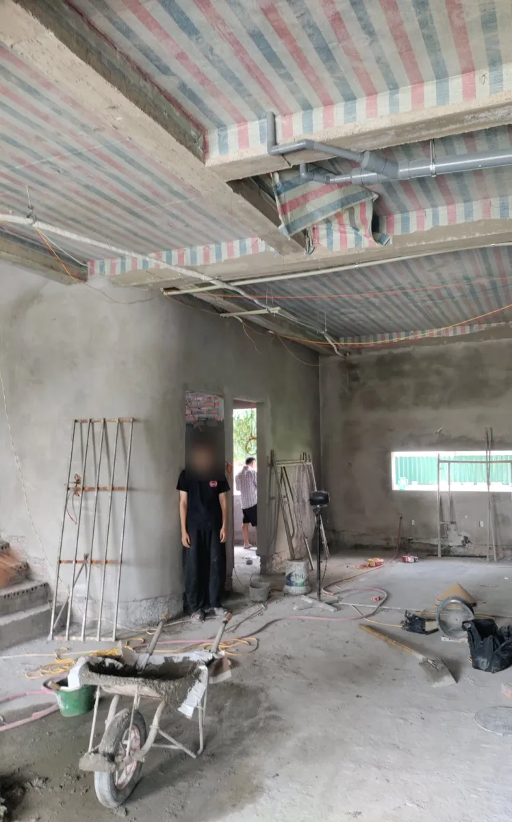 Khảo sát khi trần chưa đóng